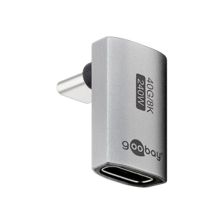 Goobay USB-C Adapter Vertical 90° Long, USB4 | 74442