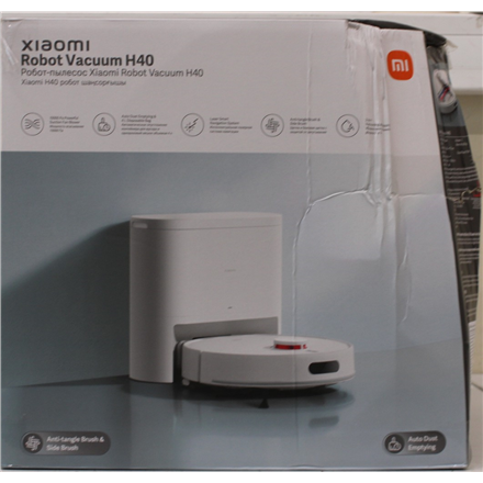 SALE OUT. Xiaomi Robot Vacuum H40 EU | Xiaomi Robot Vacuum H40 EU | Wet&Dry | Operating time (max) 180 min | 5200 mAh | Dust capacity 4 L | 10000 Pa | White | DAMAGED PACKAGING | 24 month(s)