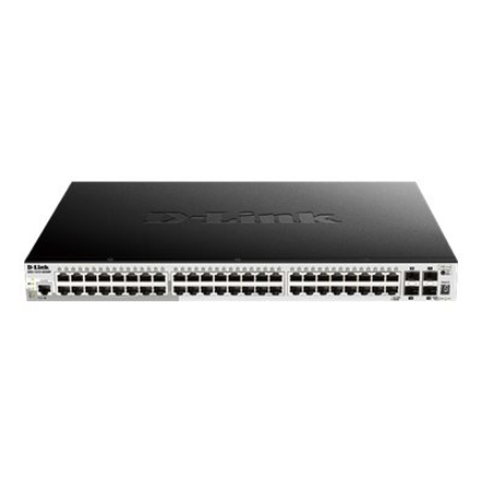 D-LINK DGS-1510-52XMP, Managed L2+ Gigabit Switch with 48 Ports 10/100/1000Base-T + 4 10GBase-X SFP+ ports | D-Link