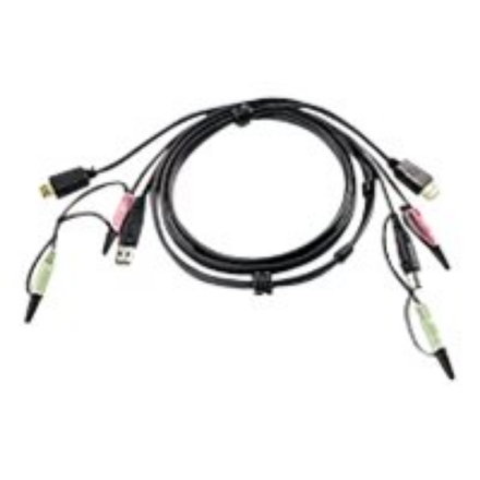Aten | USB HDMI KVM Cable with Audio | 2L-7D02UH