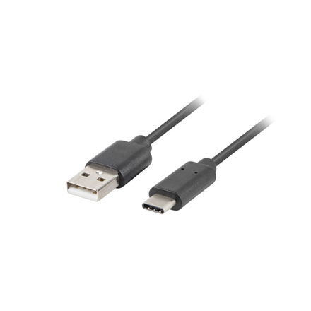 Lanberg | USB Type-C to USB Type-A 2.0 Cable Black QC 3.0, 1 m | CA-USBO-20CU-0010-BK | USB Type-C to USB Type-A