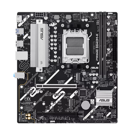 Asus PRIME B840M-K | Processor family AMD | Processor socket AM5 | DDR5 | Supported hard disk drive interfaces SATA, M.2 | Number of SATA connectors 2