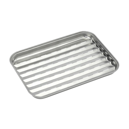 Barbecook | Reusable stainless steel grill pan, 34.5 x 24 x 3 cm | BC-ACC-7079
