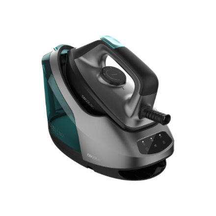 Cecotec Steam Generator Iron | IronHero 3000 Station | 3000 W | 7 bar | 1.5 L | Auto power off | Vertical steam function | Calc-clean function | Black/Blue/Gray