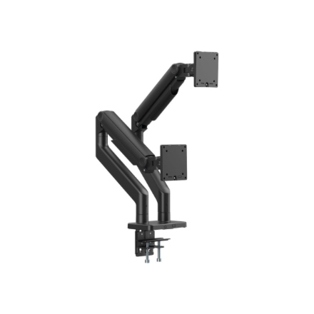 Digitus Desk Mount | Height, tilt, rotation, depth, pivot | Dual Monitor Mount | 2x 45 " | Maximum weight (capacity) 2x 20 kg | Black