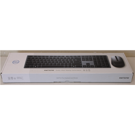 SALE OUT. Dell | Premier Multi-Device Keyboard and Mouse | KM7321W | Keyboard and Mouse Set | Wireless | Batteries included | Wireless connection | US | Titan grey | REFURBISHED