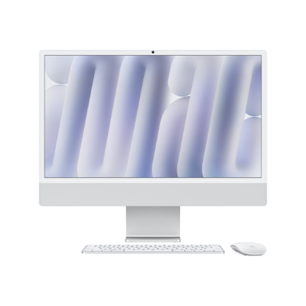 Apple iMac 24” 4.5K Retina, Apple M4 10C CPU, 10C GPU/16GB/256GB SSD/Silver/INT | Apple