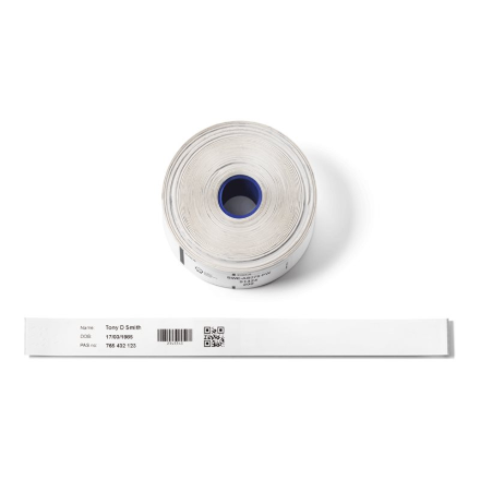 Brother BWE-AB279-PW Direct Thermal Wristbands (200 pcs per roll), pack of 5 | Brother