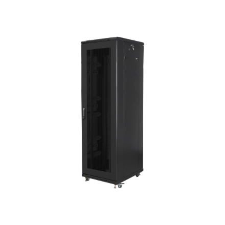 Lanberg | Rack cabinet 19" free-standing 42U/600x800 (flat pack) with mesh door | FF01-6842-23B | Black