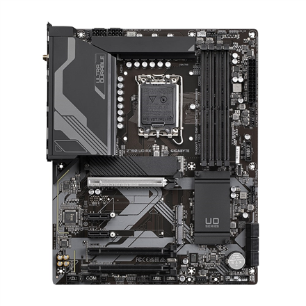 Gigabyte | Z790 UD AX 1.0 M/B | Processor family Intel | Processor socket LGA1700 | DDR5 DIMM | Memory slots 4 | Supported hard disk drive interfaces SATA, M.2 | Number of SATA connectors 6 | Chipset Intel Z790 Expres...