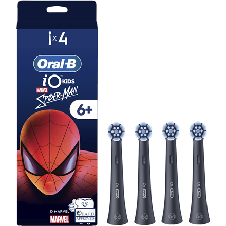 Oral-B | Replacement brush heads | iO kids Refills Spiderman | Heads | For kids | Number of brush heads included 4