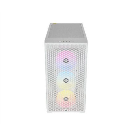 Corsair | RGB Tempered Glass PC Case | 3000D | Side window | Mid-Tower | White