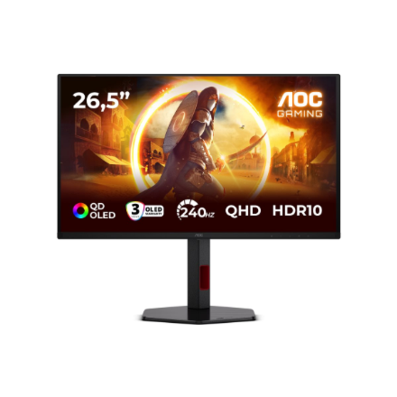 AOC | Q27G4ZDR | 27 " | QD-OLED | QHD | 16:9 | 240 Hz | 0.03 ms | 2560 x 1440 pixels | 400 cd/m² | HDMI ports quantity 2 | Black