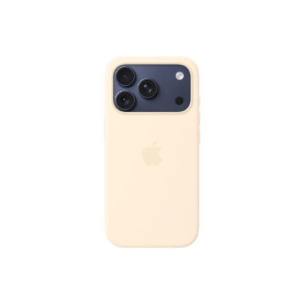 Apple iPhone 17 Pro Silicone Case with MagSafe – Vanilla | Apple