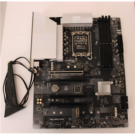 SALE OUT. MSI PRO Z890-S WIFI | Processor family Intel | Processor socket LGA1851 | DDR5 | Supported hard disk drive interfaces SATA, M.2 | Number of SATA connectors 4 | USED, REFURBISHED, WITHOUT ACCESSORIES, ONLY BA...
