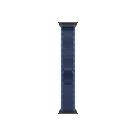Apple 49mm Blue/Bright Blue Trail Loop - M/L - Black Titanium Finish | Apple
