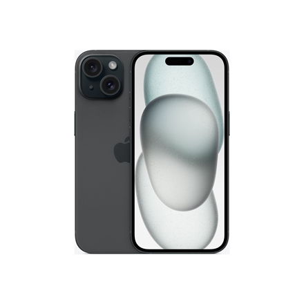 Apple | iPhone 15 | Black | 6.1 " | Super Retina XDR | 2556 x 1179 pixels | A16 Bionic | Internal RAM 6 GB | 128 GB | Dual SIM | 4G | Main camera resolution 48+12 MP | Secondary camera resolution 12 MP | iOS | 17