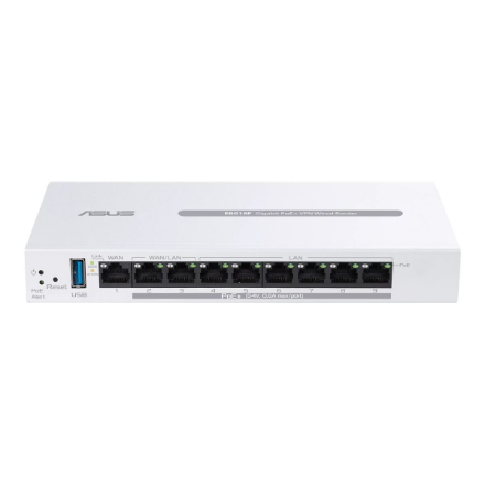 Asus | 9-Port Gigabit PoE+ VPN Wired Router | EBG19P | 802.11ac | Ethernet LAN (RJ-45) ports 8 | Mesh Support Yes | MU-MiMO No | 5G | Antenna type Internal