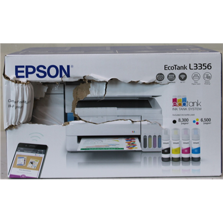 SALE OUT. Epson EcoTank L3356 Multifunctional Printer | SALE OUT. | Epson EcoTank | L3356 | Inkjet | Colour | Multifuction Printer | A4 | Wi-Fi | White | DAMAGED PACKAGING