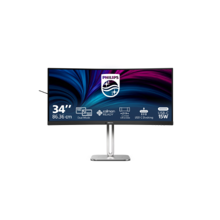 PHILIPS 34B2U5900C/00 34" DUAL Mode Curved Business monitor 21:9/5120x2160/350cdm2/2ms/DP HDMI USB-C | Philips | 34B2U5900C/00 | 34 " | VA | 21:9 | 120 Hz | 2 ms | 5120 x 2160 pixels | 450 cd/m² | HDMI ports quantity 2