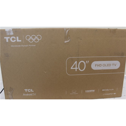 SALE OUT. TCL 40S5K 40" (101.6 cm) Full HD QLED TV with HDR and Android TV | SALE OUT. | TCL QLED TV | 40S5K | 40 | Smart TV | Android TV | FHD | Black | USED, SCRATCHED