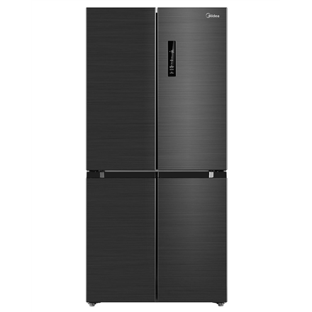 Midea Refrigerator | MDRF632FIE45 | Energy efficiency class E | Free standing | Side by Side | Height 177.5 cm | No Frost system | Fridge net capacity 305 L | Freezer net capacity 168 L | Display | 35 dB | Dark Inox