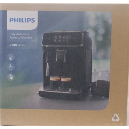 SALE OUT. Philips EP2224/10 Espresso Coffee maker, Fully automatic, 15 bar, Classic milk frother, Water tank 1.8 L, Black | Philips | Espresso Coffee Maker | EP2224/10 | Pump pressure 15 bar | Built-in milk frother |...