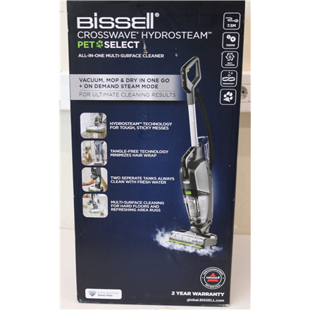SALE OUT. Bissell All-in one Multi-Surface Cleaner | 3527N Crosswave HydroSteam Pet Select | Corded operating | Washing function | 1100 W | N/A V | Titanium/Black/Silver/Lime | Warranty 24 month(s) | UNPACKED, SCRATCH...