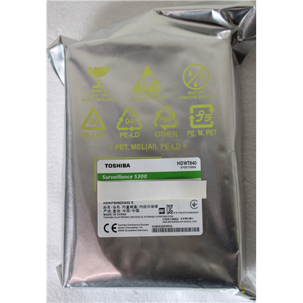 SALE OUT. | Toshiba S300 Surveillance Hard Drive | HDKPB08Z0A02S | 5900 RPM | 4000 GB | REFURBISHED
