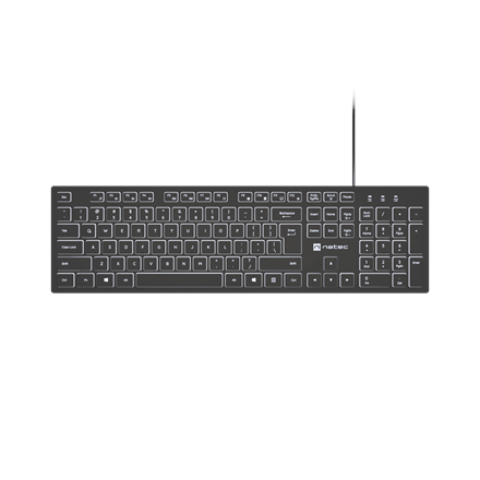 Natec | Herring Glow | Keyboard | Wired | US | Black