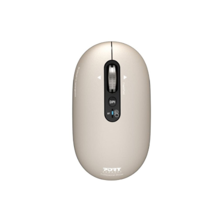 PORT CONNECT Mouse | PURE MAC | Wireless | Bluetooth | Beige Perle
