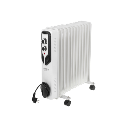 Adler | Oil-Filled Radiator | AD 7817 | Oil Filled Radiator | 2500 W | Number of power levels 3 | White