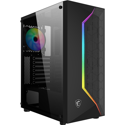 MSI | PC Case | MAG VAMPIRIC 100R | Side window | ATX, Micro-ATX, Mini-ITX | Standard ATX, max up to 270mm (without 3.5'' HDD case installed) | Black