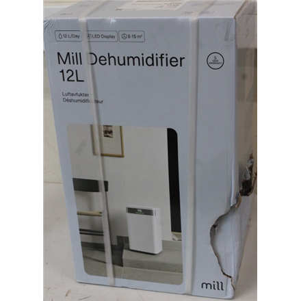 SALE OUT. Mill MDH12 Dehumidifier, 12L/day, for rooms 8-15 m², LED Display, White | SALE OUT. | Mill Dehumidifier | MDH12 | Power 200 W | Suitable for rooms up to 8-15 m² | Water tank capacity 2 L | White | DAMAGED PA...