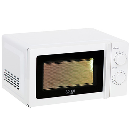 Adler | Microwave Oven | AD 6205 | Free standing | 700 W | White – nuotrauka 1