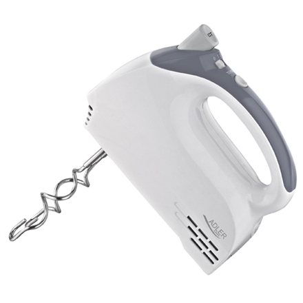 Adler | Mixer | AD 4201 g | Hand Mixer | 300 W | Number of speeds 5 | Turbo mode | White – nuotrauka 1