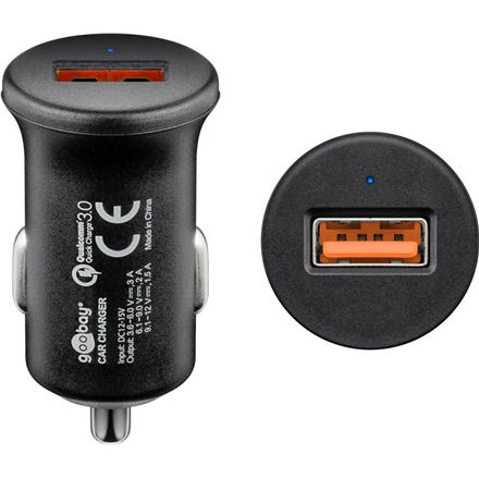 Goobay | Quick Charge QC3.0 USB car fast charger | USB 2.0 Female (Type A) – image 1