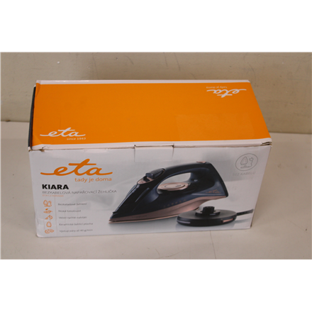 SALE OUT. ETA ETA127690000 Kiara Iron, Ceramic, 2200 W, Water tank 220 ml, Black · ETA · Iron – image 1
