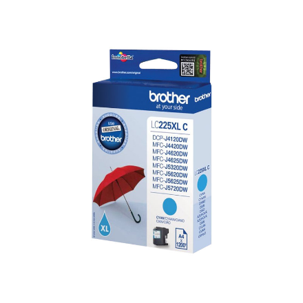 Brother LC-225XLC | Ink Cartridge | Cyan – nuotrauka 1
