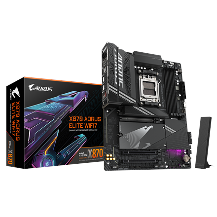 Gigabyte X870 AORUS ELITE WIFI7 · Processor family AMD · Processor socket AM5 – nuotrauka 1