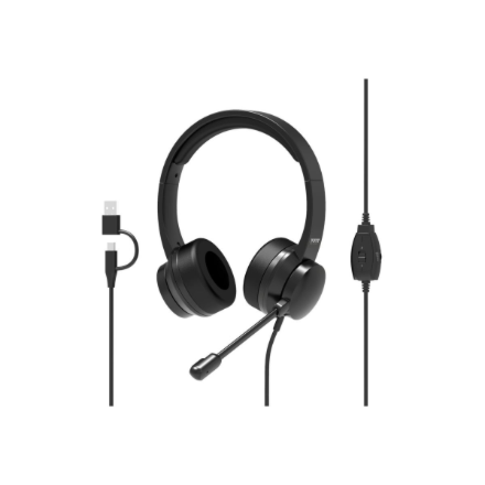 PORT CONNECT USB Comfortable Stereo Office Microphone Headset – nuotrauka 1