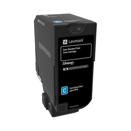 Lexmark CS72x Cyan Standard Yield Toner Cartridge · Lexmark 74C0S20 · CS720 Cyan Standard Yield Toner Cartridge – image 1