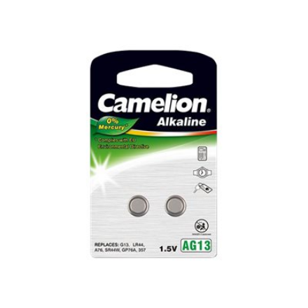 Camelion | AG13/LR44/357 | Alkaline Buttoncell | 2 pc(s) – nuotrauka 1