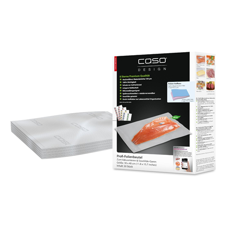 Caso | Foil bags | 01220 | 50 units | Dimensions (W x L) 30 x 40 cm | Ribbed – nuotrauka 1