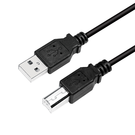 Logilink USB cable USB 2.0 A to B 2x male – image 1