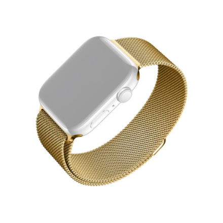 Fixed | Mesh Strap for Apple Watch 42/44/45/46/49mm | Gold – nuotrauka 1