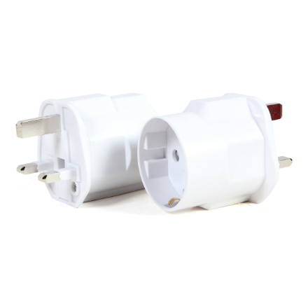Cablexpert AC power adapter, EU Schuko socket to UK plug, 13 A · A-AC-EUFUKM-01 · Power adapter – image 1