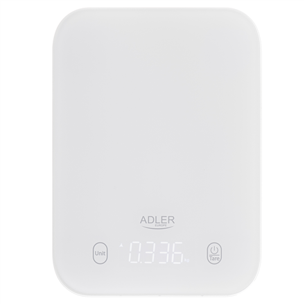 Adler Kitchen Scale | AD 3181w | Graduation 1 g | Display type LED | White – nuotrauka 1