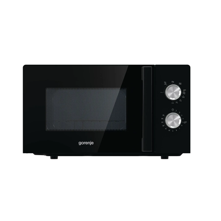 Gorenje | Microwave Oven | MO20E2BH | Free standing | 800 W | 20 L | Grill | Black – nuotrauka 1