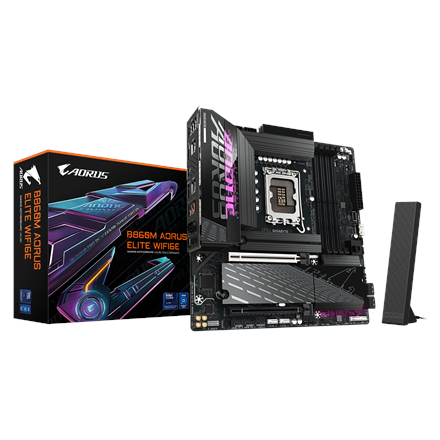 Gigabyte B860M AORUS ELITE WIFI6E · Processor family Intel · Processor socket LGA1851 – image 1